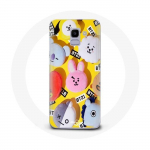 &Uuml;mbris Samsung Galaxy J6 2018 BTS Bangtan Sonyeondan BT21 Tata Chimmy Cooky Rj Shooky Koya Mang Et Van jaoks