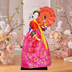 Geisha kimonofiguur Korea Hanbok Doll Mini Dekoratiivne Antiik Aasia Vintage kontorisse Style 4