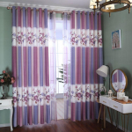 Valmiskardinad Roosid Pulmad elutuppa Pimendav k&uuml;ljeprint Elegantne romantiline lillekujundusega ukse-aknahooldus 2pc 150*270cm