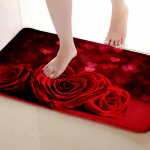 1 tk Rose Print libisemisvastased vaibad K&ouml;&ouml;gimatt Pehme paksendatud k&ouml;&ouml;gip&otilde;randamatt Veekindel Vintage Absorbent Libisemisvastane &Otilde;likindel p&otilde;randamatt Jooksvaip 120*160cm