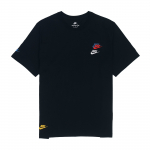 Nike tikitud logo spordikootud &uuml;mmarguse kaelusega t-s&auml;rk meestele &Uuml;laosad Must DJ1569-010 M