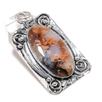 Natural Boulder Opal Gemstone Handmade 925 Sterling Silver Pendant 2.48 t2p04