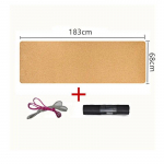 183X68X0.5cm Natural Cork TPE Yoga mat For Fitness Sport Mats Pilates Exercise Non-slip Yoga mat With Position Body Line No pattern