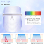 LED v&auml;rviline ilumask v&auml;rviline hele iluvahend 3 v&auml;rvi punane sinine kollane spektriga n&auml;omask soodustab imendumist 【plug-in】blue light mode