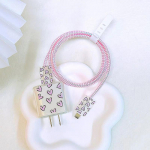 USB-kaabli kaitse, originaallaadija kaitsekate, naeratav n&auml;gu, kaitsev andmeliini spiraalkerija