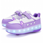 Laste helendavad tossud saab laadida ja vahetada t&uuml;drukute valgust kiirgavate tossude vastu LED KIDSi helendavad tossud 29 roosa