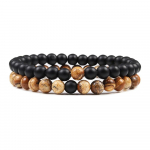 1-2 TK helmestega k&auml;ev&otilde;rud k&auml;ev&otilde;rud, naturaalsest laavakivist paarid, distants, energia, elastne k&ouml;is, mehed, naised, parimad s&otilde;brad, ehted, kingitus 17cm