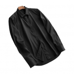 Meeste suves&auml;rk, lahtik&auml;iv krae, &uuml;hev&auml;rviline &uuml;herealine &otilde;huke, &otilde;huke kardigan, pikkade varrukatega, keskmise pikkusega vabaaja &auml;rimeeste kontoritopp L must