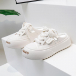 Naiste vabaaja seljataga platvormiga tossud, suvised libisemisvastased tossud, suvised v&auml;ljal&otilde;iked, muulad, sandaalid, kinnise varbaga slaidid, hingavad ummistussussid, naiste paksud jalutusjalatsid 35 beež