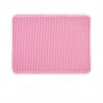 Kassiliivamatt Kahekihiline veekindel uriinikindel p&uuml;&uuml;dmismatt Lihtne puhastada libisemiskindel tualettpadi Kassi kriimustuslapp, suur jalapadi 30*30cm roosa