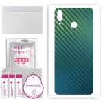 apgo Protective Skin Sticker for the back compatible with Honor Play, Wrap Film, Foil, Vinyl - Pattern Carbon Chameleon CAKA1