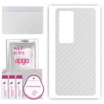 apgo Protective Skin Sticker for the back compatible with Vivo IQOO 9 SE, Wrap Film, Foil, Vinyl - Pattern Transparent Carbon