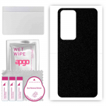 apgo Protective Skin Sticker for the back compatible with Xiaomi Redmi 10 Prime, Wrap Film, Foil, Vinyl - Pattern Matte Black