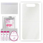 apgo Protective Skin Sticker for the back compatible with Samsung Galaxy A80, Wrap Film, Foil, Vinyl - Pattern Matte Transparent