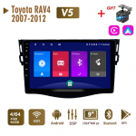 Android Autoraadio Stereo Toyota RAV4 2007-2012 jaoks 2 Din Multimeedia Carplay Navigatsioon Autoradio GPS WIFI Peaseade 4+64GB 4+64GB