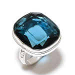 Natural Indicolite Tourmaline Handmade 925 Sterling Silver Jewelry Ring S.9 m9w86