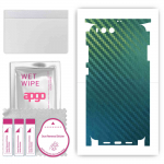 apgo Protective Skin Sticker for the back+sides compatible with Xiaomi Mi 6, Full Wrap Film, Foil, Vinyl - Pattern Carbon Chameleon CAKA1