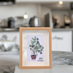 Simple Photo Frame Nordic Display 8x6 inch Photo, Wood Practical Tabletop Wall Hanging