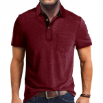 Meeste vabaaja polos&auml;rgid Klassikaline 4 n&ouml;&ouml;biga suvine l&uuml;hikeste varrukatega kaelusega T-s&auml;rk Solid Tees Golf Stiilsed topid meestele Business vabaaja polos&auml;rk XXL