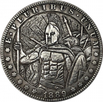 1889 Warrior USA AMEERIKA AMEERIKA &Uuml;HENDRIIGID Hobo nikli m&auml;lestusesemed kogutavad suveniirid h&otilde;bem&uuml;ndid