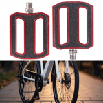 Jalgrattapedaalid, alumiiniumsulamist jalgrattalaagrid, j&auml;&auml;tunud pedaal v&auml;ljas reisimiseks must