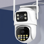 Uus EU 9MP WiFi IP-kaamera v&auml;listingimustesse 8x optilise suumiga turvakaamera Kolmekordse objektiiviga Kahekuvariga CCTV ICsee WiFi-j&auml;lgimine &Ouml;&ouml;n&auml;gemine Automaatne j&auml;lgimine 8MP Camera