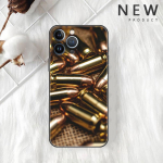 AK47 k&auml;sirelva bullets Funda &uuml;mbris Apple iPhone 14 11 13 12 Pro 7 XR X XS Max 8 Plus 6 6S 14Pro must pehme telefonikesta jaoks iPhone 6 6S
