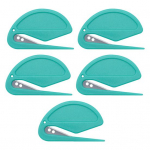 5 tk. S&otilde;lmekamm Lemmikloomade hooldushari koertele kassidele Multifunktsionaalne karvade eemaldamise t&ouml;&ouml;riist sassis juuste eemaldamiseks Peidetud teraga Ohutu disainiga hari lahtistav kamm punane