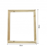 Puidust raam l&otilde;uendi &otilde;limaali jaoks Nature DIY raam Pildi sisemine pildiraam 30*40 cm