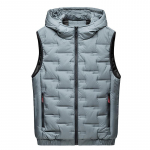 Meeste s&uuml;gis- ja talvine kapuutsiga soe vest suur vabaaja varrukateta vestiga polsterdatud vestiga topsid 3XL