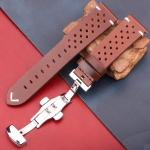 Kellarihm Premium ehtsast nahast kellarihm koos liblikpandlaga kiirkinnitusega 18 20 22 24 mm Saadaval 4 v&auml;rvi kellarihmana 18mm