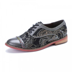 Peep Toe lamedad sandaalid Retro ehtsast nahast mugava pehme tallaga mitmek&uuml;lgsed naiste kingad 36 must