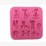 Uus Animal Series vedel r&auml;nidioksiid isetehtud fudgekoogi k&uuml;psetusvorm. Orav. Hirved. &Ouml;&ouml;kull. Silikoonvorm 1 tk 1 pc