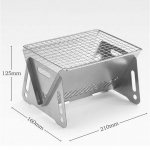 Outdoor Camping Mini BBQ Grill Kaasaskantav kokkupandav kaardit&uuml;&uuml;p Pliit grillgrill h&otilde;be