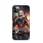 Coque Maniacase pour iPhone 14 Pro Max Verstappen F1 art wallpaper