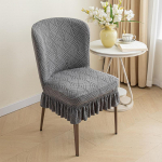 S&ouml;&ouml;gitooli kate Kumer tiivatagusega tooli kate S&ouml;&ouml;gitooli katted k&auml;etugedeta tooli kate Stretch kaasaegne tooli istme kate pestav H40-44*W45-49*D43-47cm