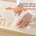 1 tk silikoonist kondiitrimatt K&uuml;psetusmatt Mittekleepuv taignamatt Kondiitrimatid taigna rullimiseks, m&otilde;&otilde;tudega k&uuml;psiste jaoks Pitsakook
