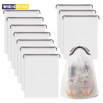 10 tk kaasaskantav kingahoidmisn&ouml;&ouml;r &ouml;koloogiline hoiukott mitmesugustele asjadele reisimeigikott Veekindel l&auml;bipaistev plastikust hoiukott 10pcs 20*30cm