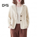 S&uuml;giskevadine &uuml;likond, mantel, lahtik&auml;iv krae, avarad pikad varrukad, puhast v&auml;rvi topeltn&ouml;&ouml;pidega kardigan igap&auml;evaseks kandmiseks jakk M aprikoosi