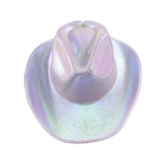 Youshengi s&uuml;ttiv Cowgirl m&uuml;ts, juhtmevaba neoonneoon-Western LED-kauboi m&uuml;ts Helendav vilkuva tulega baarim&uuml;ts Halloweeni peotarvikute jaoks must/valge