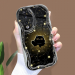 Armas koomiksimustriga kreemjas tekstuuriga korpus Lainelise servaga pehme silikoonkaanega telefoni&uuml;mbris Huawei Honor Infinix Tecno iPhone'i jaoks iPhone 11 Pro valge