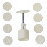 50g kuukoogi t&uuml;nnivorm 8 tk lilletempliga k&auml;sitsi pressitud kuukoogi kondiitrivorm DIY k&uuml;psetusn&otilde;ud