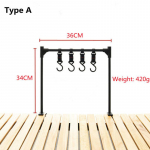 Outdoor Camping lauak&ouml;&ouml;gin&otilde;ud BBQ t&ouml;&ouml;riist Rippuv hoiuriiul valgustusalus A must