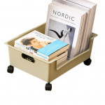 Lauaarvuti hoiukast, suur avatav alumine kerimisratas, suure mahutavusega rattad, raamatute hoiustamiskorv Kodutarbed heleroheline v&auml;rv