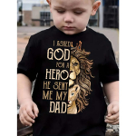 Erksav&auml;rviline l&otilde;vi- ja kirjaprindiga poiste suvine T-s&auml;rk - &uuml;mara kaelusega, l&uuml;hikeste varrukatega, kergelt veniv pol&uuml;ester, vabaaja suvep&auml;evadele 110