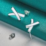 URMYLADY 925 Sterlingh&otilde;be X Ristiga Naastk&otilde;rvar&otilde;ngad Naistele Mood Pulmad Kihlumine Amulett Ehted ME336