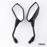 1paar Mootorratta tarvikud Moto peeglid Roller E -Bike tahavaatepeeglid Elektrombiline Tagumine k&uuml;lg kumer peegel 8mm 10mm tumehall v&auml;rv