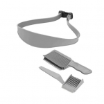 3 tk/komplekt Juuksel&otilde;ikuskamm silikoonist kaelajoone raseerimismalliga, juuksuri hajumiskamm, professionaalne