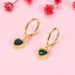 925 Sterling h&otilde;bedane k&otilde;rvaklahv, roheline teemantk&otilde;rvar&otilde;ngad heledad luksuslikud isikup&auml;ra superhaldjast s&uuml;damega k&otilde;rvar&otilde;ngad &uuml;mmargused teemantk&otilde;rvar&otilde;ngad kuld