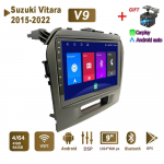 Androidi autoraadio stereo Suzuki Vitara 2015-2022 GPS-navigatsioonile 2DIN 4 tuumaga multimeediumipleier Carplay Autoradio 4+64GB 4+64GB
